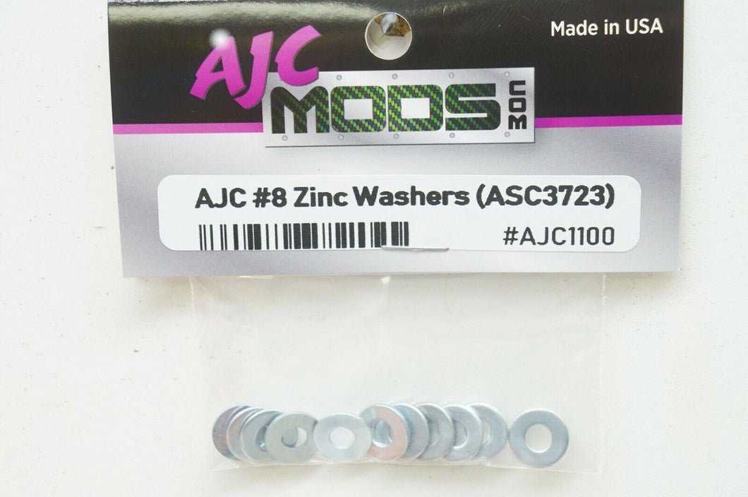 Ajc Mods #8 Zinc Rondelles (10pc) Remplace Associé 3723 Vintage Pièce