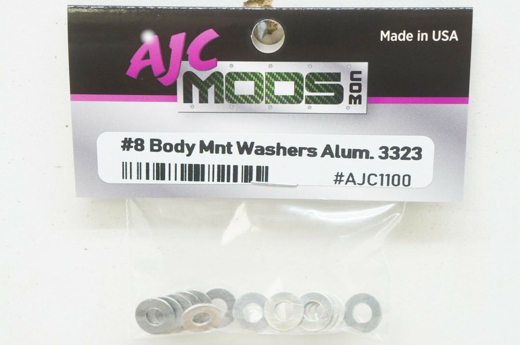 AJCMods #8 Aluminium Carosserie Rondelles (12pc) pour Vintage RC10 Associé 3323