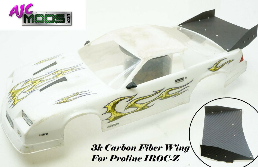 Carbon FIber Upgrade High Downforce Rear Wing Proline IROC-Z NPRC Body 3564-00