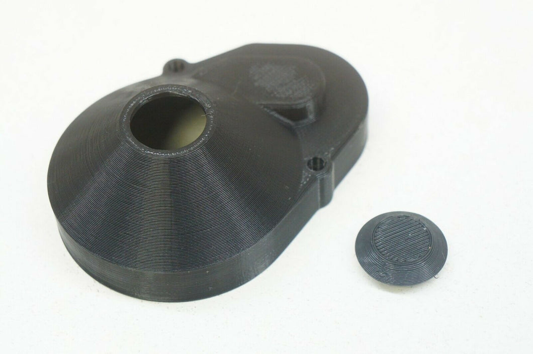 AJC Mods Gearbox Gear Cover Upgrade for Team Associated T3 B3 Stadium Truck BLK