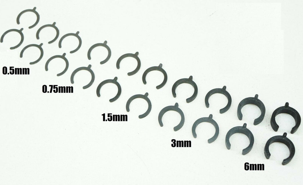 AJCMods Remplacement Choc Précharge Entretoises (20pc) 0.5mm-6mm Pour Associé