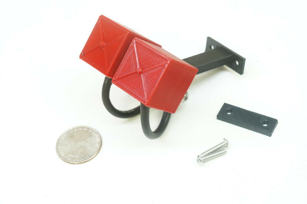 Scale RC Car Parachute Kit (NON-OP) Red/Stainless For Associated DR10, 22s, C10