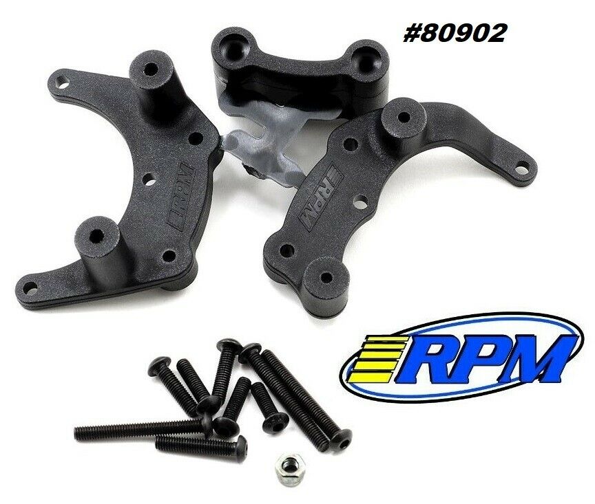 RPM 80902 Wheelie Bar Bumper Mount (Black) For Rustler, Stampede ,Bandit, Slash