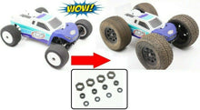 Load image into Gallery viewer, BIG TIRE &amp; WHEEL CONVERSION KIT For Losi Mini-T Mini-B 2.0 8mm to 12mm wheel hex
