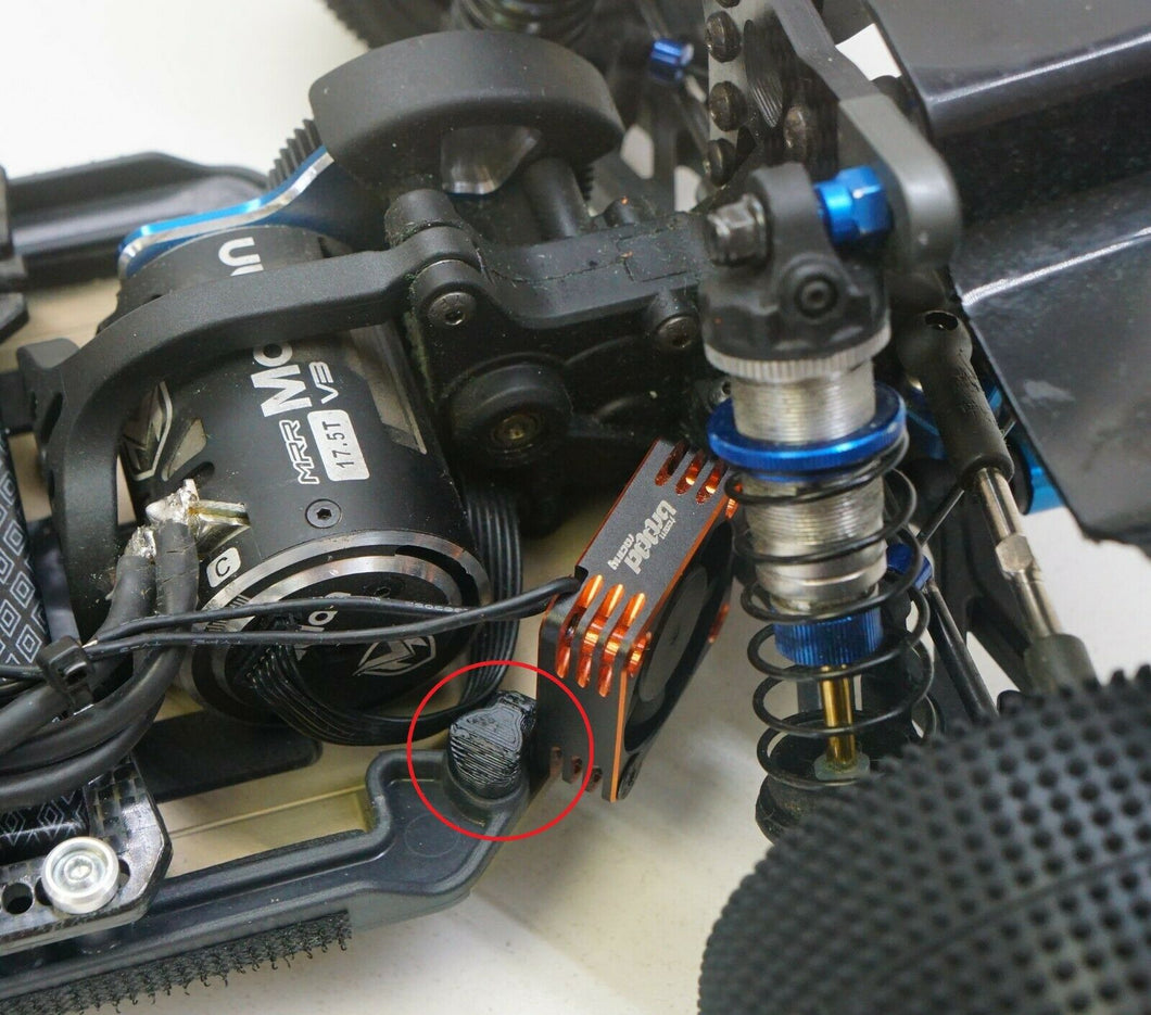 Team Associated B6.2 B6.3 Angled Fan Mount 30x30 Motor Cooling Upgrade SC6.2 T6