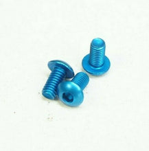 Load image into Gallery viewer, 3x M3x6 Cabeza de Botón Aluminio Tornillos (para Mylaps Transpondedor Montaje)
