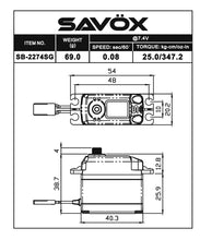 Load image into Gallery viewer, Savox SAVSB2274SG-BE
