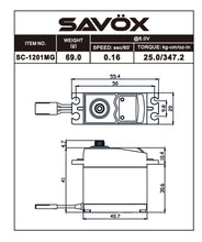 Load image into Gallery viewer, Savox SAVSC1201MG
