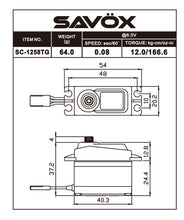 Load image into Gallery viewer, Savox SAVSC1258TG-BE
